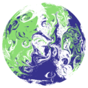 The green and purple globe logo of COP26