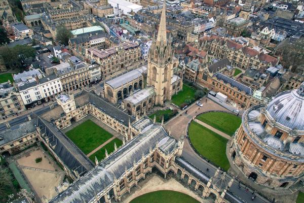 Aerial view of Oxford