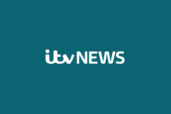 ITV News logo superimposed in white on a teal background