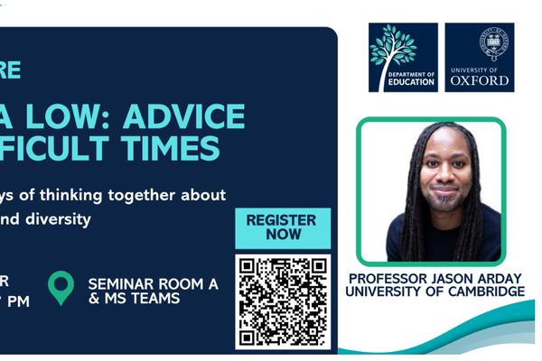prof j arday poster