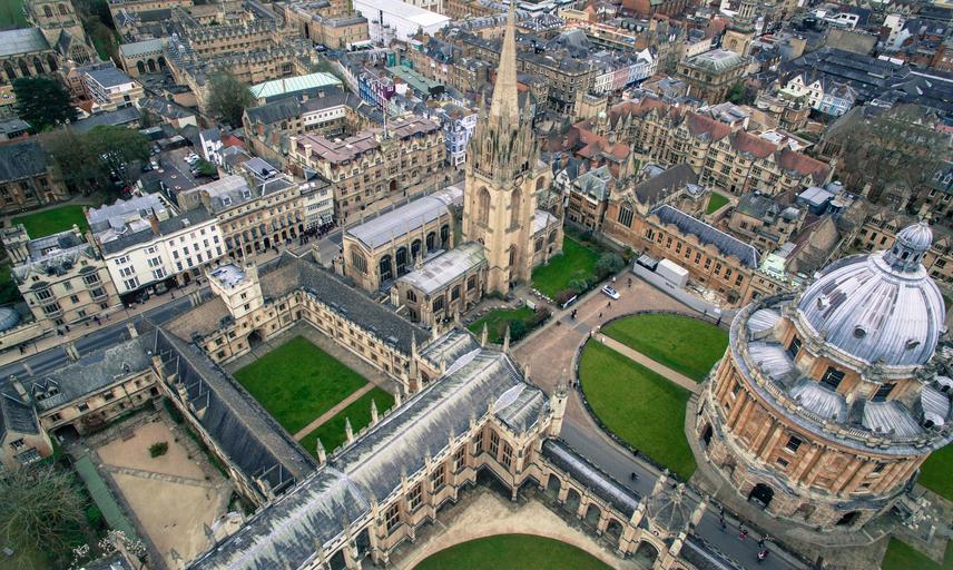 Aerial view of Oxford