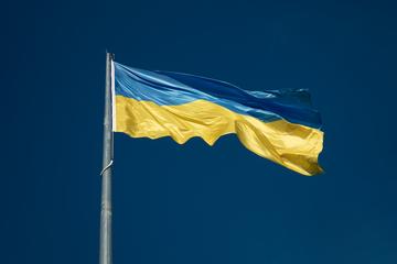 The Ukrainian flag