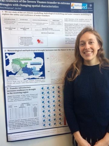 DPhil student Anna Murgatroyd present her research poster