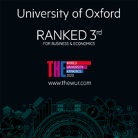 University of Oxford ranked 3rd for business and economics Times Higher Education
