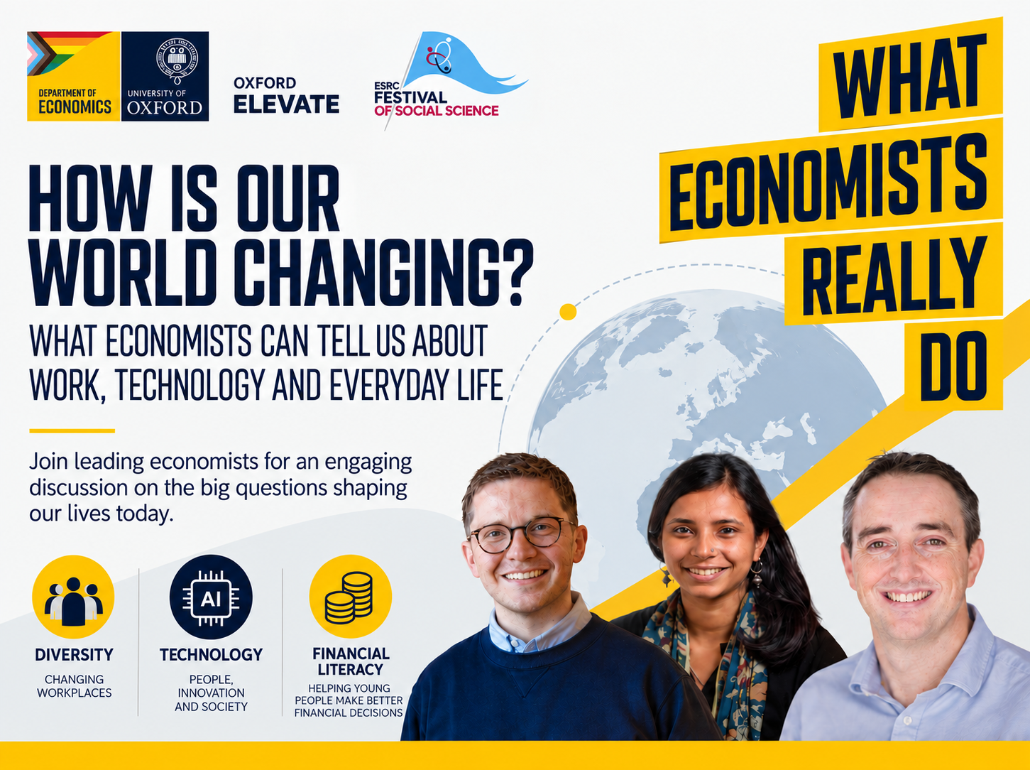 Branded poster for 'How is our world changing?' webinar
