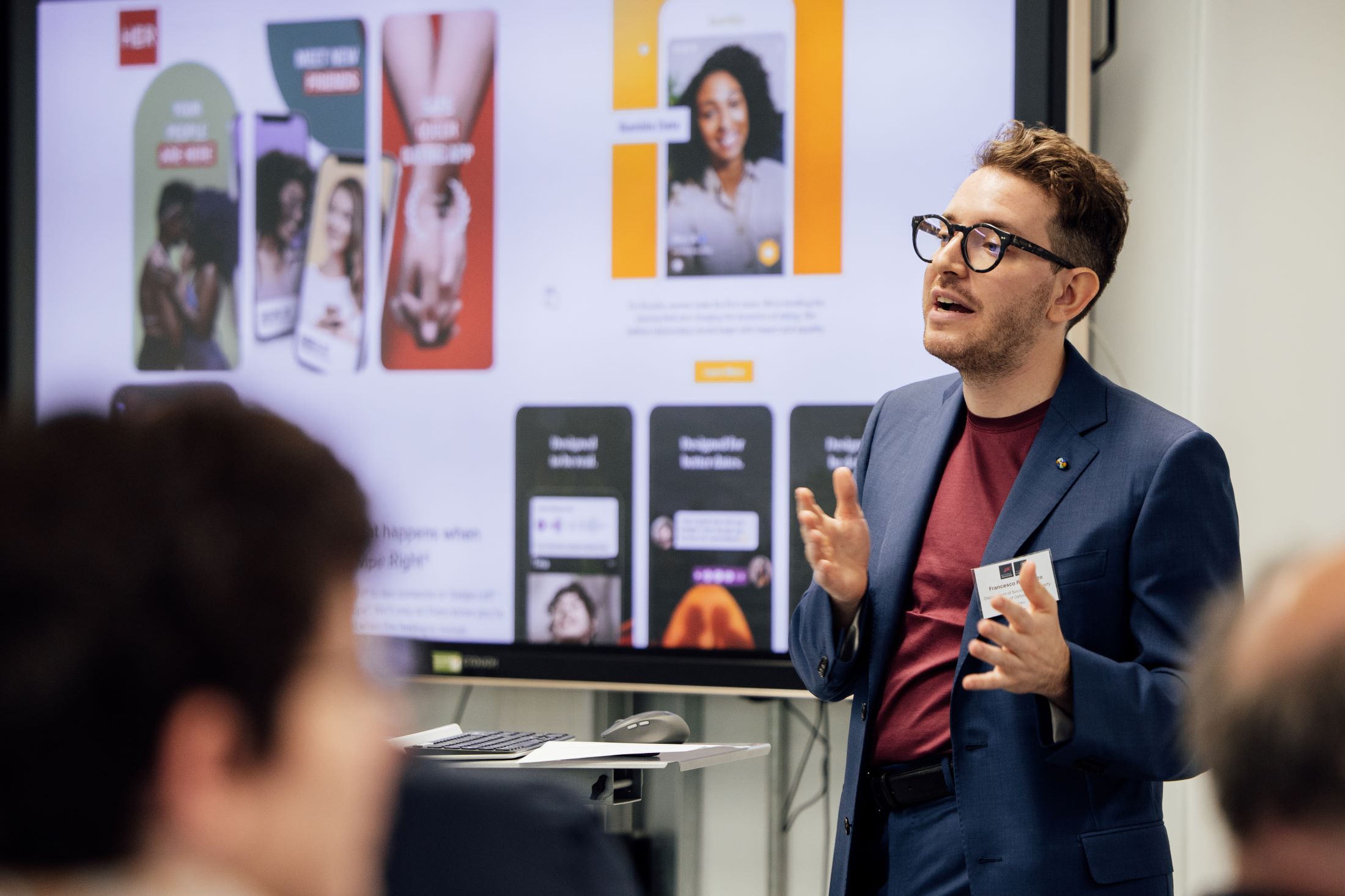 Dr Francesco Rampazzo addresses an audience