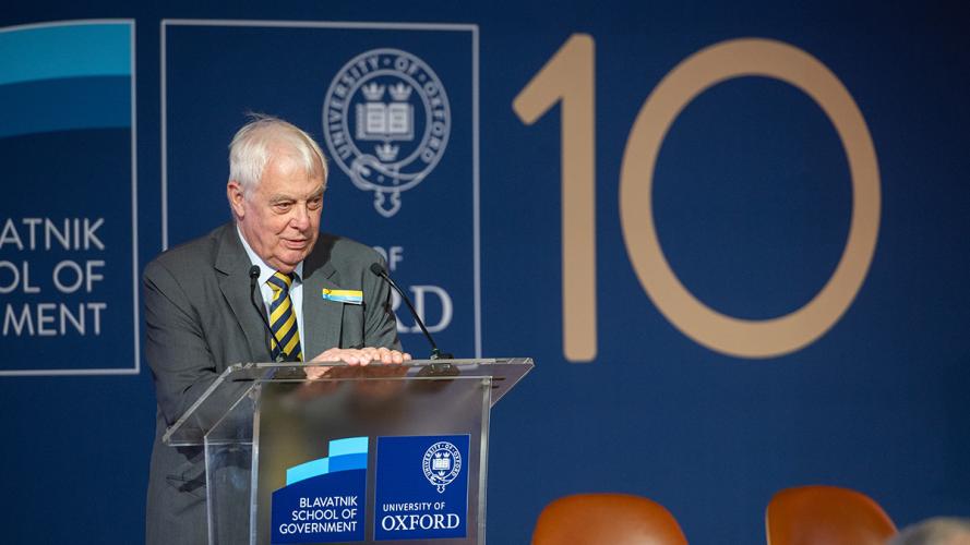 Chris Patten Blavatnik event