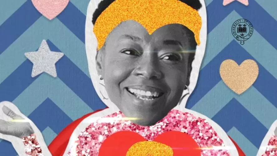 Isang Awah in a cut out graphic from the film
