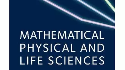 Square logo of the Mathematical Physical and Life Sciences Division, dark blue background with three light stripes in the top right corner