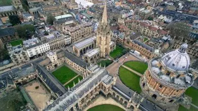 Aerial view of Oxford