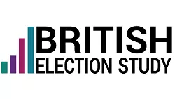 A bar graph with the words British Election Study