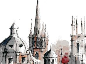 oxford winter skyline
